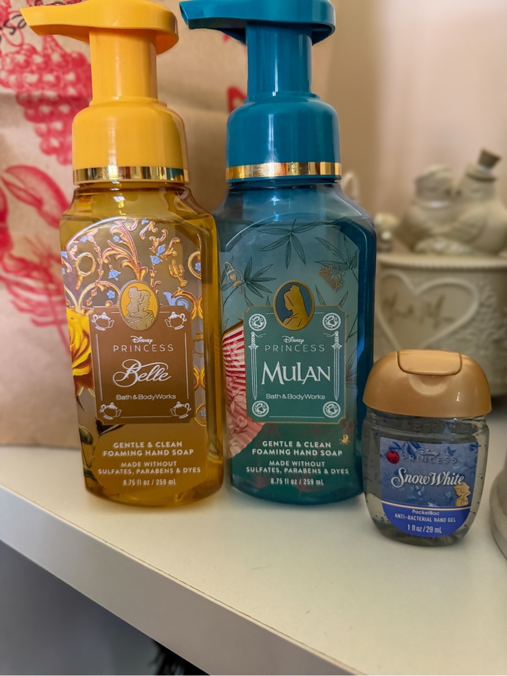 Disney Princess Bath and Body Works Hand Soap and Sanitizer Bundle BRAND NEW